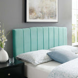 Camilla Channel Tufted Full/Queen Performance Velvet Headboard Mint MOD-6182-MIN