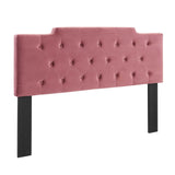 Juliet Tufted Twin Performance Velvet Headboard Dusty Rose MOD-6184-DUS