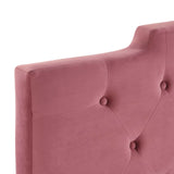 Juliet Tufted Full/Queen Performance Velvet Headboard Dusty Rose MOD-6185-DUS