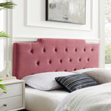 Juliet Tufted Full/Queen Performance Velvet Headboard Dusty Rose MOD-6185-DUS