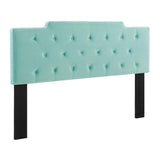 Juliet Tufted Full/Queen Performance Velvet Headboard Mint MOD-6185-MIN