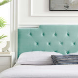 Juliet Tufted Full/Queen Performance Velvet Headboard Mint MOD-6185-MIN