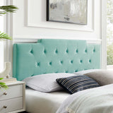 Juliet Tufted Full/Queen Performance Velvet Headboard Mint MOD-6185-MIN