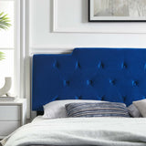 Juliet Tufted Full/Queen Performance Velvet Headboard Navy MOD-6185-NAV