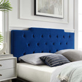 Juliet Tufted Full/Queen Performance Velvet Headboard Navy MOD-6185-NAV