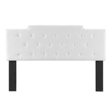 Juliet Tufted Full/Queen Performance Velvet Headboard White MOD-6185-WHI