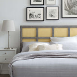 Luana Cane Full Headboard Gray MOD-6197-GRY