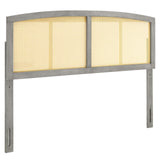 Halcyon Cane Full Headboard Gray MOD-6203-GRY