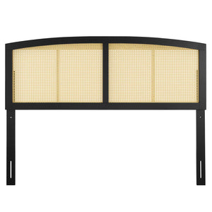 Halcyon Cane Queen Headboard Black MOD-6204-BLK