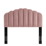 Veronique King/California King Performance Velvet Headboard Dusty Rose MOD-6208-DUS