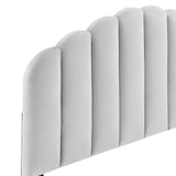 Veronique King/California King Performance Velvet Headboard Light Gray MOD-6208-LGR