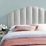 Veronique King/California King Performance Velvet Headboard Light Gray MOD-6208-LGR