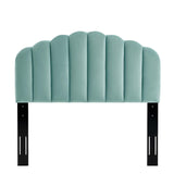 Veronique King/California King Performance Velvet Headboard Mint MOD-6208-MIN