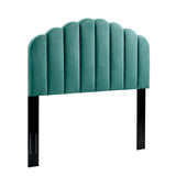 Veronique King/California King Performance Velvet Headboard Teal MOD-6208-TEA