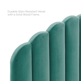 Veronique King/California King Performance Velvet Headboard Teal MOD-6208-TEA