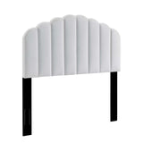 Veronique King/California King Performance Velvet Headboard White MOD-6208-WHI