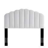 Veronique King/California King Performance Velvet Headboard White MOD-6208-WHI