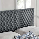 Angela King Performance Velvet Headboard Charcoal MOD-6211-CHA