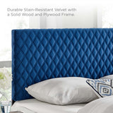 Angela King Performance Velvet Headboard Navy MOD-6211-NAV