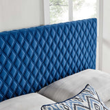 Angela King Performance Velvet Headboard Navy MOD-6211-NAV