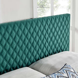 Angela King Performance Velvet Headboard Teal MOD-6211-TEA