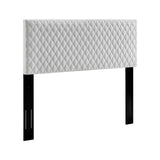 Angela King Performance Velvet Headboard White MOD-6211-WHI