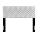 Angela King Performance Velvet Headboard White MOD-6211-WHI