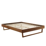 Billie Twin Wood Platform Bed Frame Walnut MOD-6212-WAL