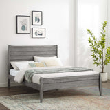 Georgia Queen Wood Platform Bed Gray MOD-6238-GRY