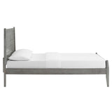 Georgia Queen Wood Platform Bed Gray MOD-6238-GRY