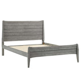 Georgia King Wood Platform Bed Gray MOD-6239-GRY