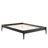 June Full Wood Platform Bed Frame Black MOD-6245-BLK
