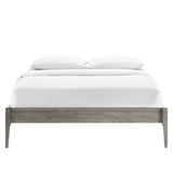 June Full Wood Platform Bed Frame Gray MOD-6245-GRY