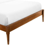June Full Wood Platform Bed Frame Walnut MOD-6245-WAL