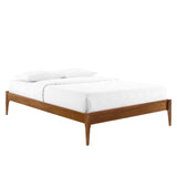 June Queen Wood Platform Bed Frame Walnut MOD-6246-WAL