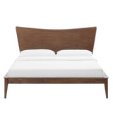 Astra King Wood Platform Bed Walnut MOD-6251-WAL