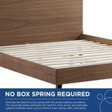 Bronwen Full Wood Platform Bed Walnut MOD-6253-WAL