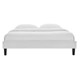 Reign Full Performance Velvet Platform Bed Frame Light Gray MOD-6265-LGR