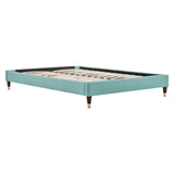 Harlow Twin Performance Velvet Platform Bed Frame Mint MOD-6268-MIN