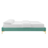 Sutton Queen Performance Velvet Bed Frame Mint MOD-6275-MIN