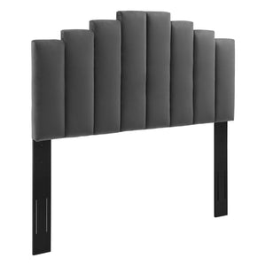 Noelle Performance Velvet King/California King Headboard Charcoal MOD-6278-CHA