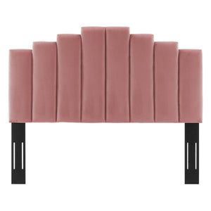 Noelle Performance Velvet King/California King Headboard Dusty Rose MOD-6278-DUS