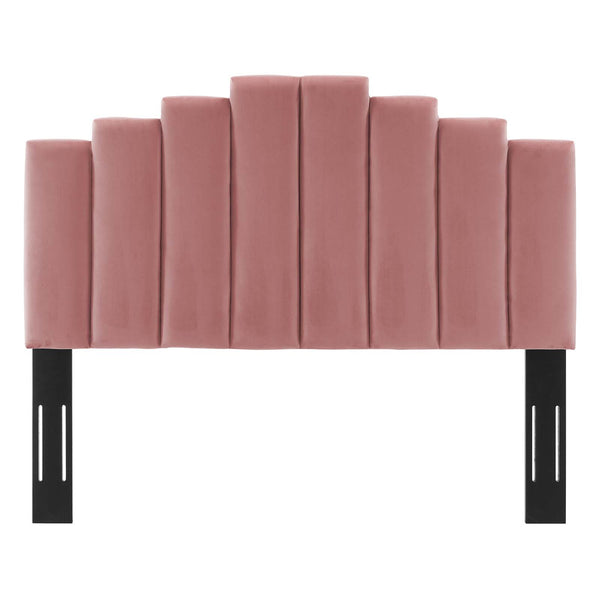 Noelle Performance Velvet King/California King Headboard Dusty Rose MOD-6278-DUS