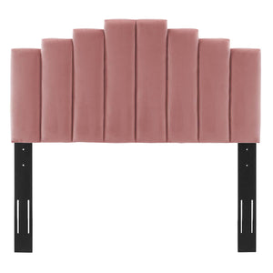 Noelle Performance Velvet King/California King Headboard Dusty Rose MOD-6278-DUS