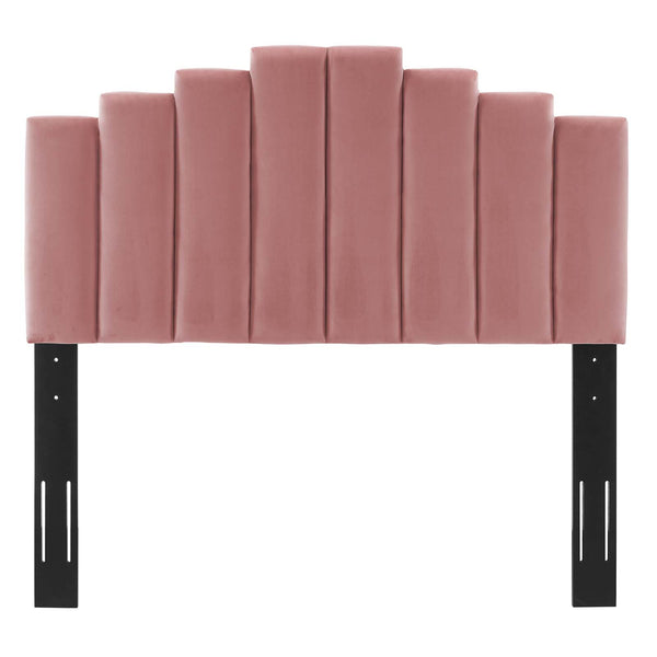 Noelle Performance Velvet King/California King Headboard Dusty Rose MOD-6278-DUS