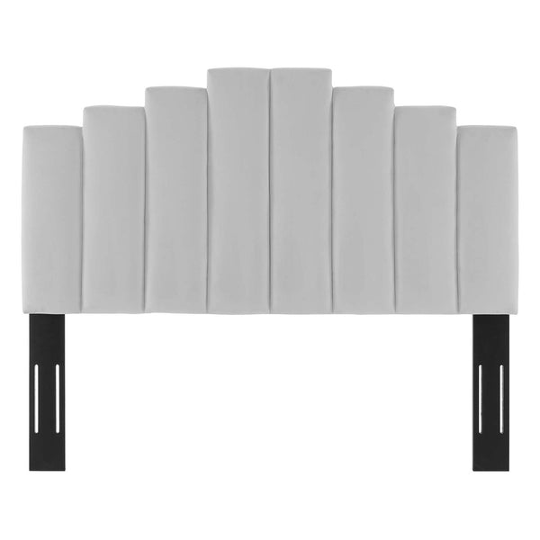 Noelle Performance Velvet King/California King Headboard Light Gray MOD-6278-LGR