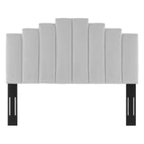 Noelle Performance Velvet King/California King Headboard Light Gray MOD-6278-LGR