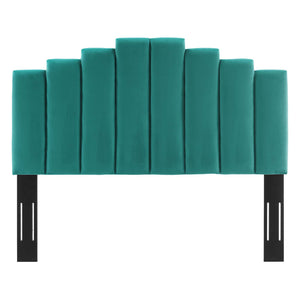 Noelle Performance Velvet King/California King Headboard Teal MOD-6278-TEA