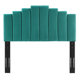 Noelle Performance Velvet King/California King Headboard Teal MOD-6278-TEA