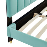 Modway Furniture Daisy Performance Velvet Queen Platform Bed XRXT Mint MOD-6288-MIN